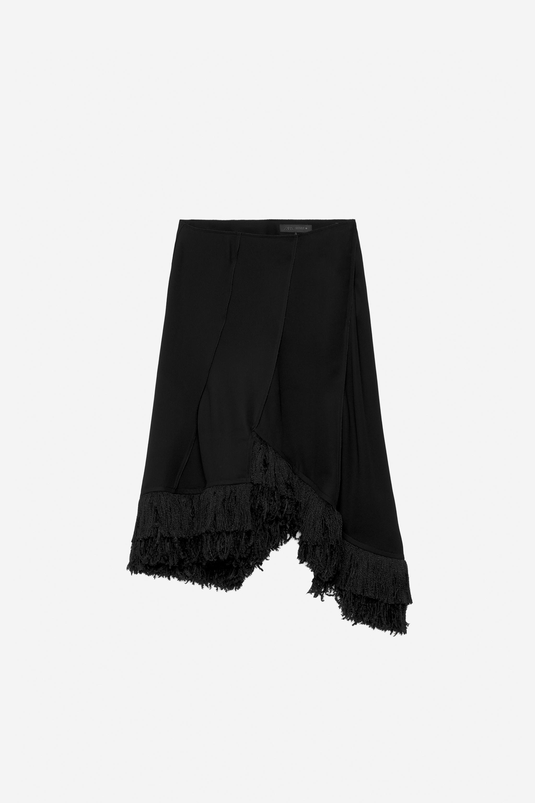 JUPE À FRANGES ASYMÉTRIQUE - THE ITEM